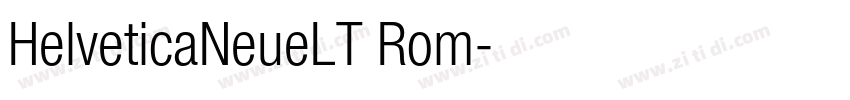 HelveticaNeueLT Rom字体转换
